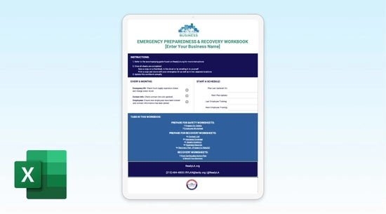 Ready Your LA Business Worksheets- Excel