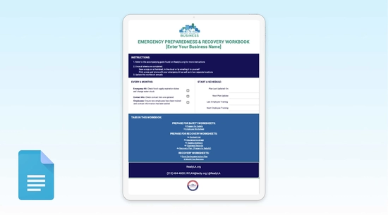 Ready Your LA Business Worksheets- Google Doc